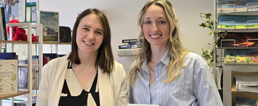 Maddy with editing client